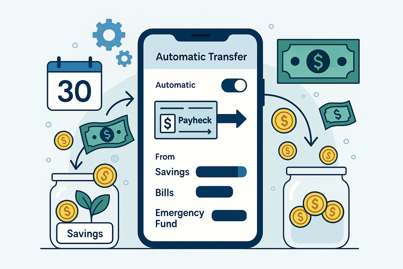 7 Estratégias Simples de Orçamento que Vão Transformar suas Finanças em 30 Dias — 6. Automatize suas Economias e Pagamentos
